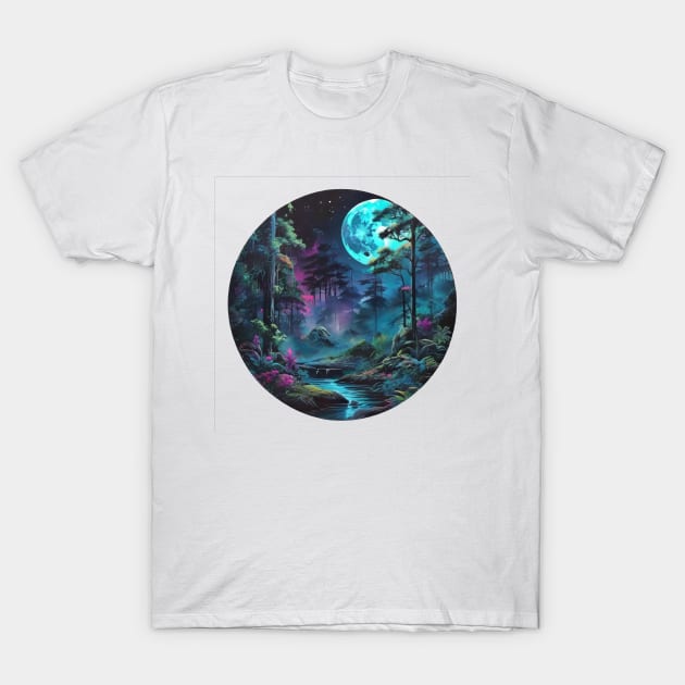 Enigmatic Lunar Landscape (626) T-Shirt by WASjourney